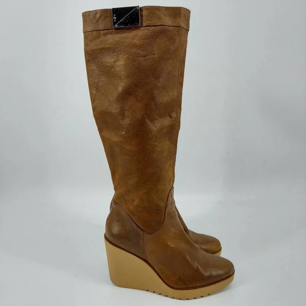 Donald J Pliner Womens High Wedge Boots Size 5.5M